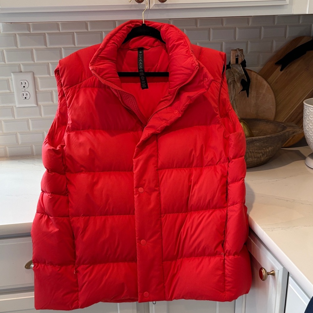 Lululemon Athletica Vibrant Red Puffer Vest
